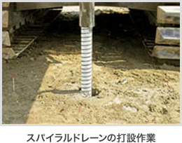 地震時に発生する過剰間隙水圧の上昇を抑制する